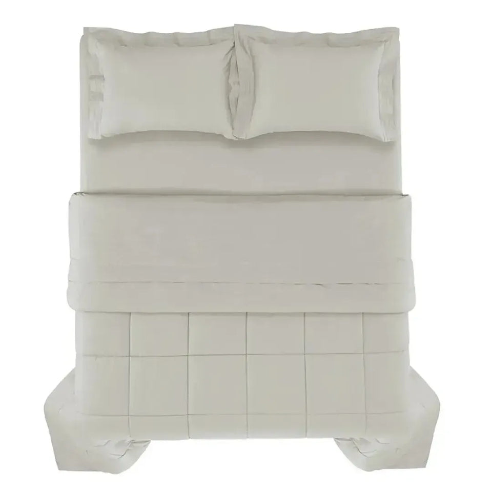 Edredom King Vinci 200 Fios Percal 100% Algodão Grigio Trussardi