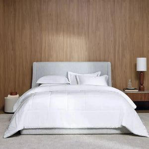 Edredom Queen Vinci 200 Fios Percal 100% Algodão Branco Trussardi