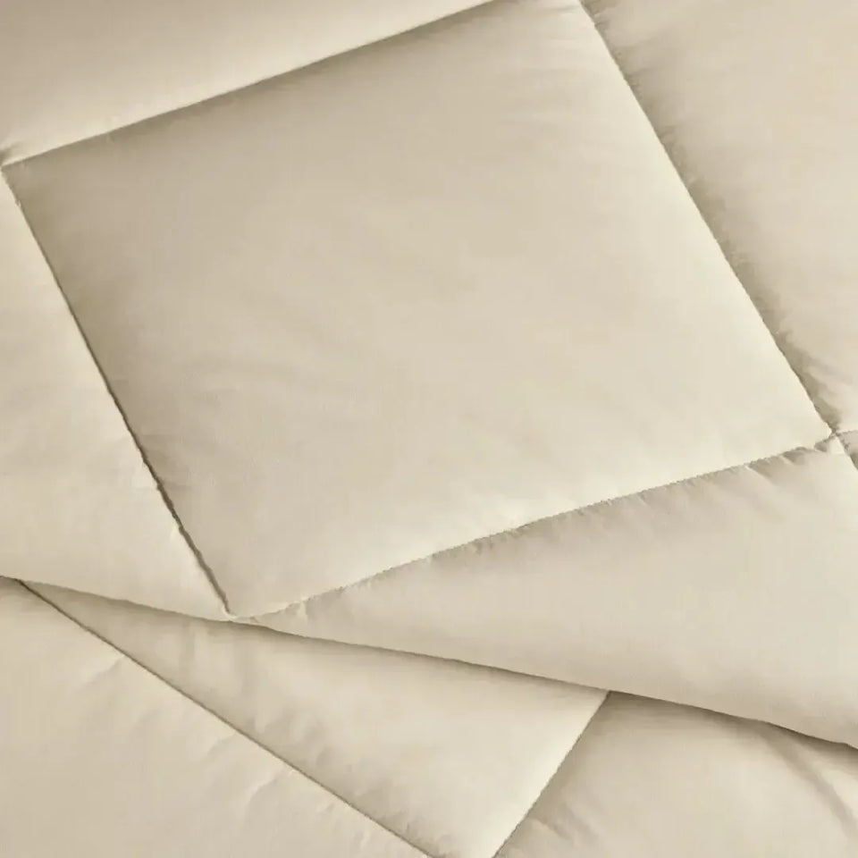 Edredom Queen Vinci 200 Fios Percal 100% Algodão Crema Trussardi