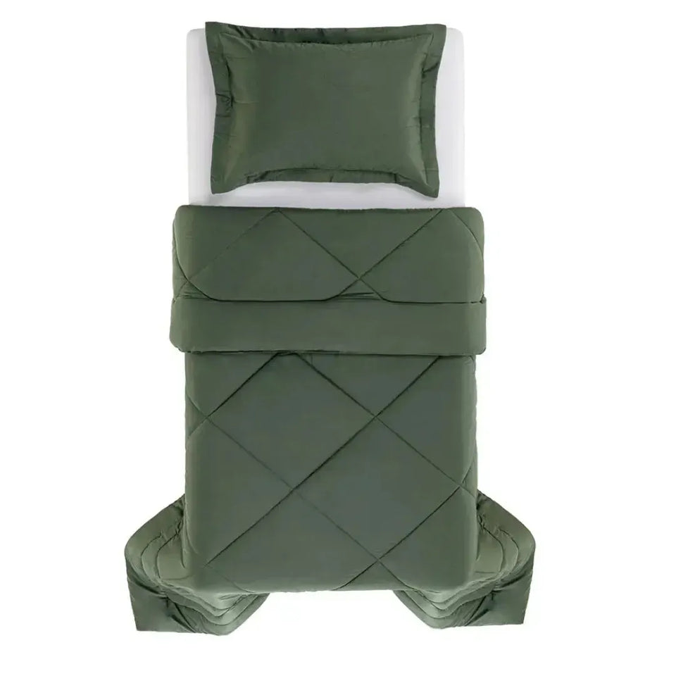 Edredom Solteiro Grasso 300 Fios Cetim 100% Algodão Egípcio Fogli Trussardi