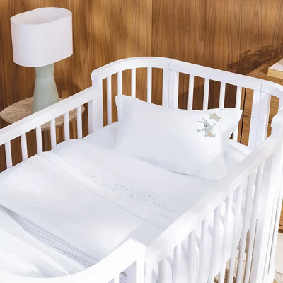 Edredon Baby Bene 100% Algodão Egípcio Branco Trussardi