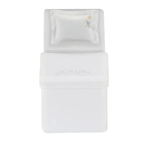 Edredon Baby Bene 100% Algodão Egípcio Branco Trussardi