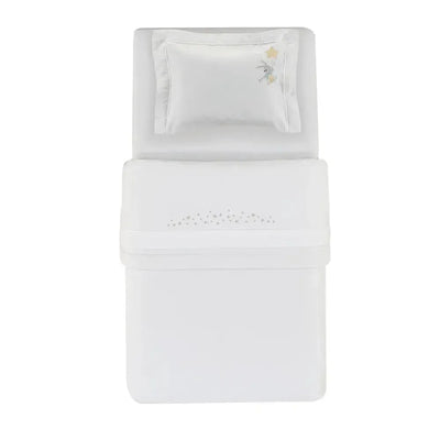 Edredon Baby Bene 100% Algodão Egípcio Branco Trussardi