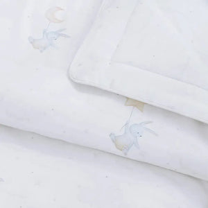 Edredon Baby Luna 100% Algodão Egípcio Branco Trussardi