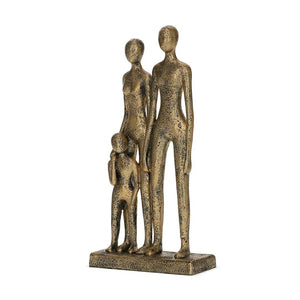 Escultura Família em Poliresina 30x14,5x7cm Mart