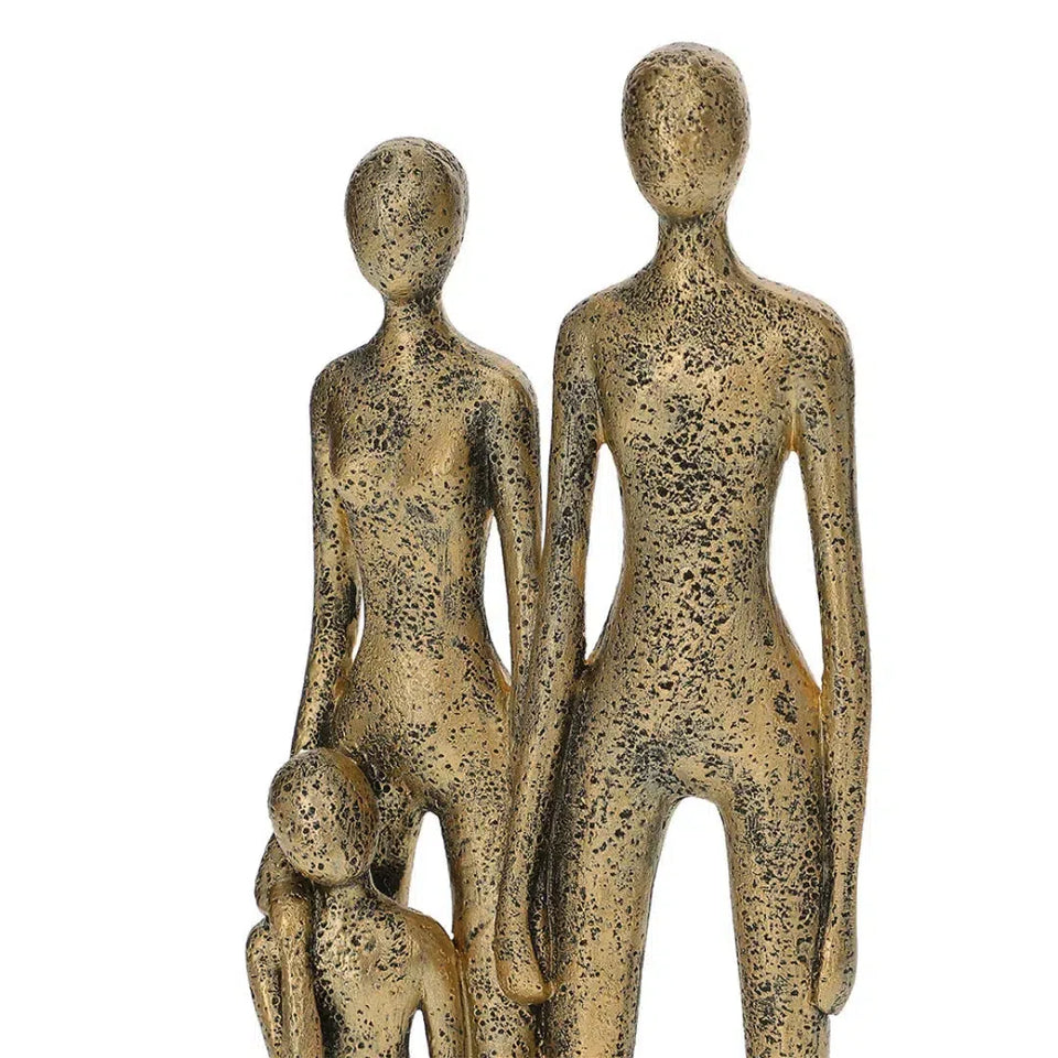 Escultura Família em Poliresina 30x14,5x7cm Mart