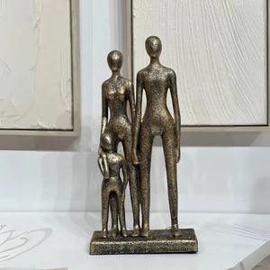 Escultura Família em Poliresina 30x14,5x7cm Mart
