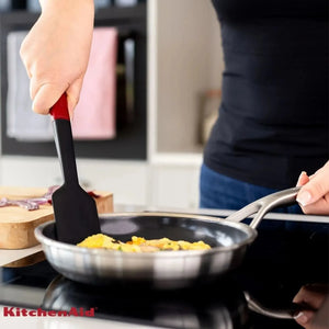 Espátula Pão Duro Raspadora Silicone Vermelha KitchenAid