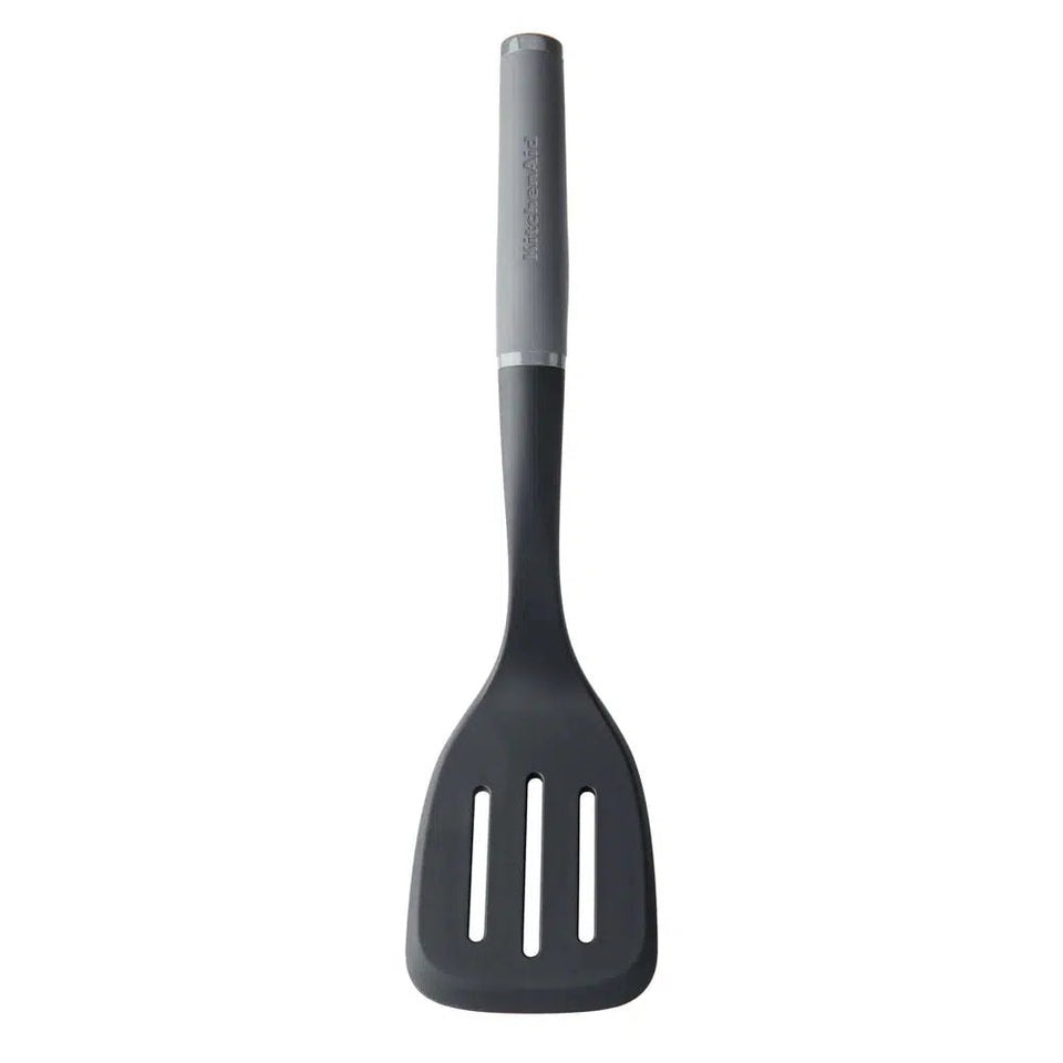 Espátula Perfurada Nylon Alça Charcoal Grey 35cm KitchenAid