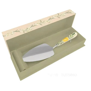 Espátula para Bolo Limone Aço Inox Com Cabo Porcelana Tuut