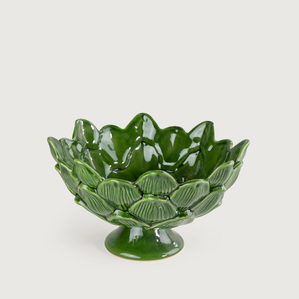 Fruteira Cerâmica Alcachofra Verde