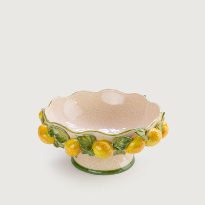 Fruteira Cerâmica Limão Amalfi