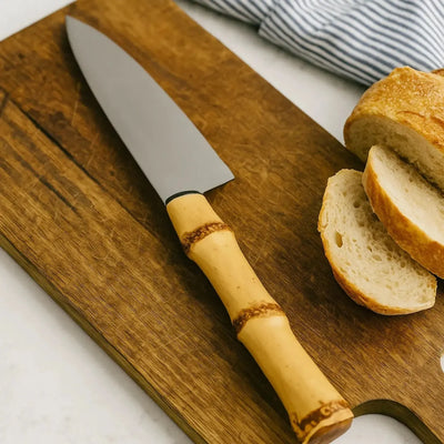 Faca p/ Carne Trinchante em Bambu Natural