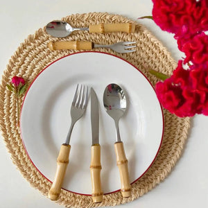 Faqueiro 24 peças em Bambu Natural