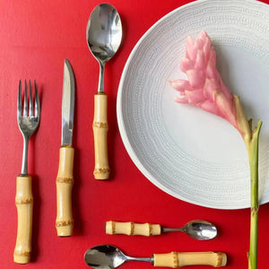 Faqueiro 24 peças em Bambu Natural