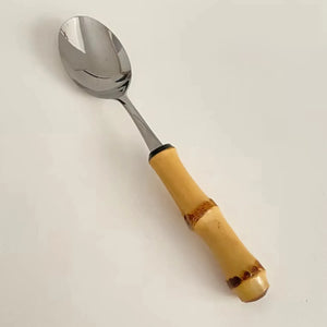 Faqueiro de Mesa 18 peças em Bambu Natural