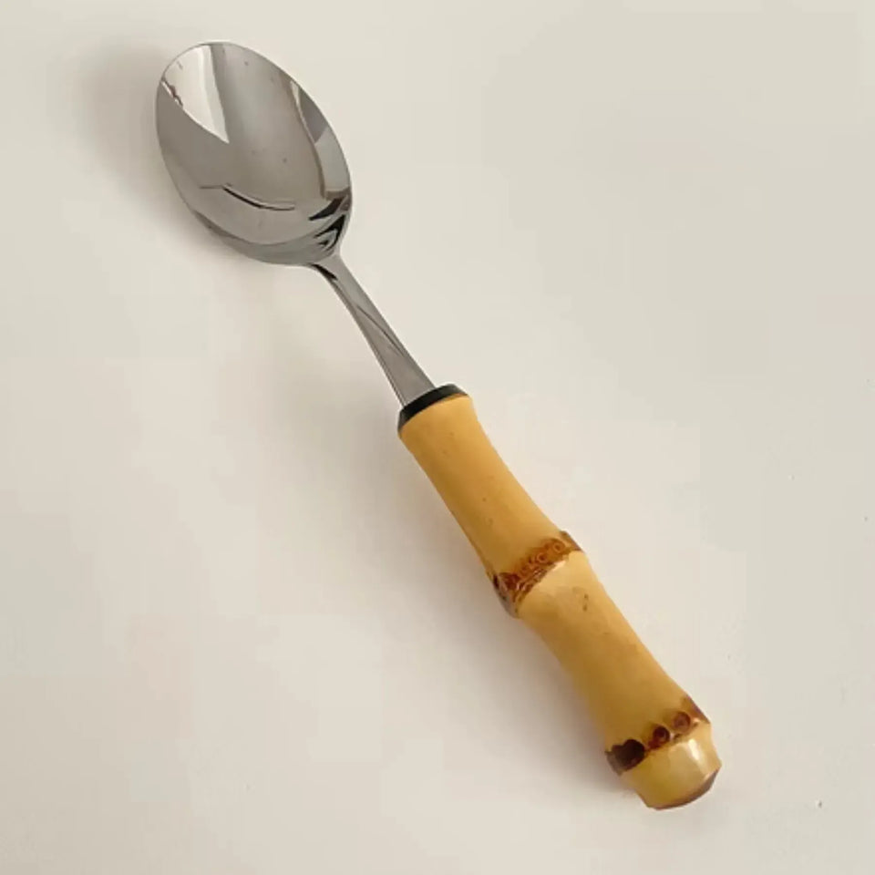 Faqueiro de Mesa 18 peças em Bambu Natural