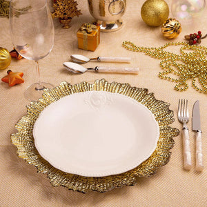 Faqueiro 24pc. Aço Inox com Cabo Poliestireno Bambu Marfim Luxo