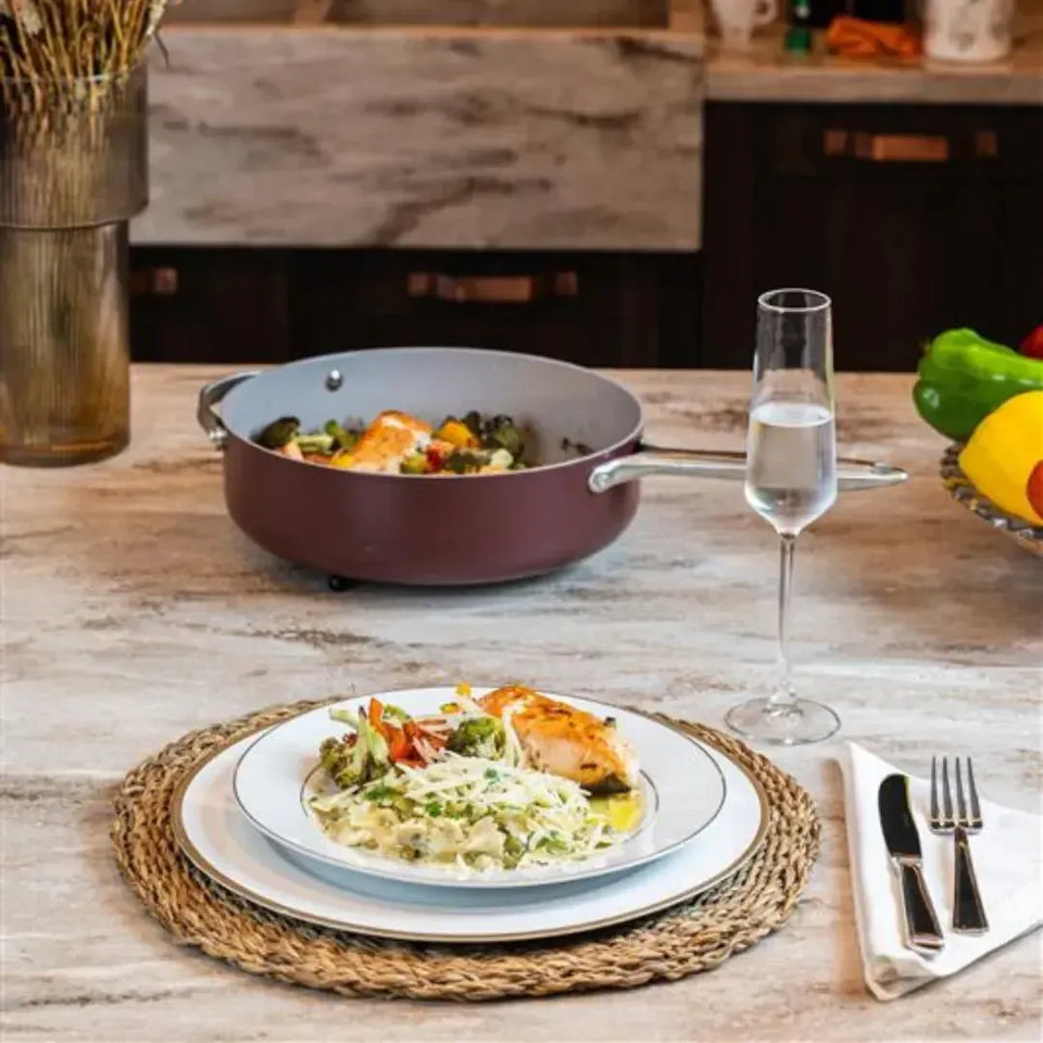 Faqueiro Clássico Moderno 130 peças Aço Inox 18/10 Sem Estojo Fracalanza