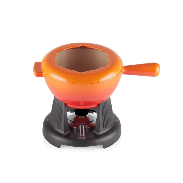 Fondue Ferro Fundido Laranja p/ Queijo e Carne Le Creuset