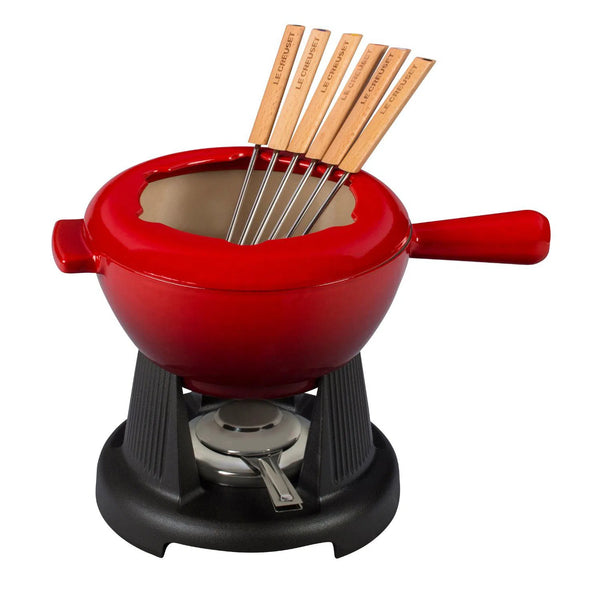 Fondue Ferro Fundido Vermelho p/ Queijo e Carne Le Creuset