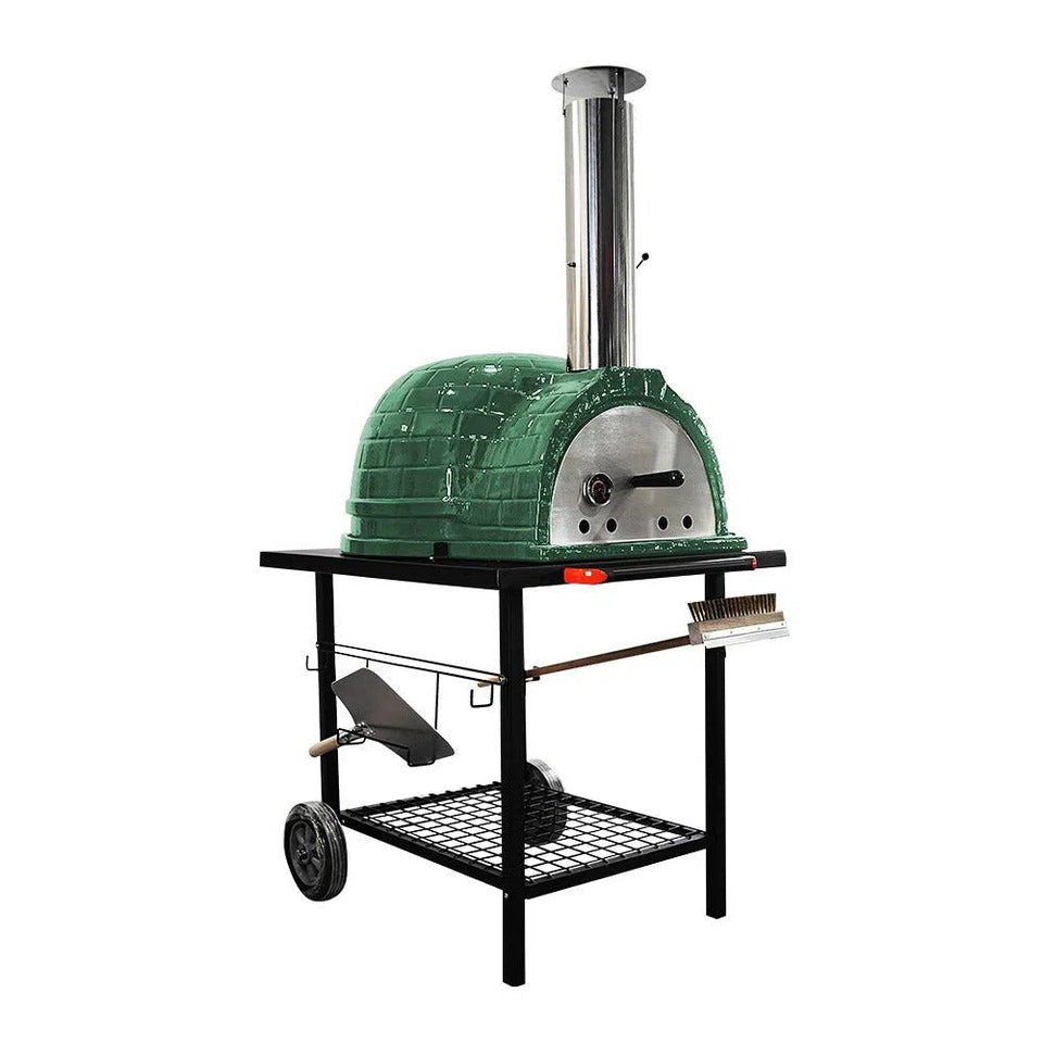 Forno de Pizza Kamado Grande Verde Artemano