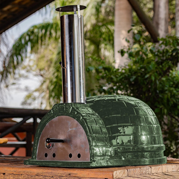 Forno de Pizza Kamado Grande Verde Artemano