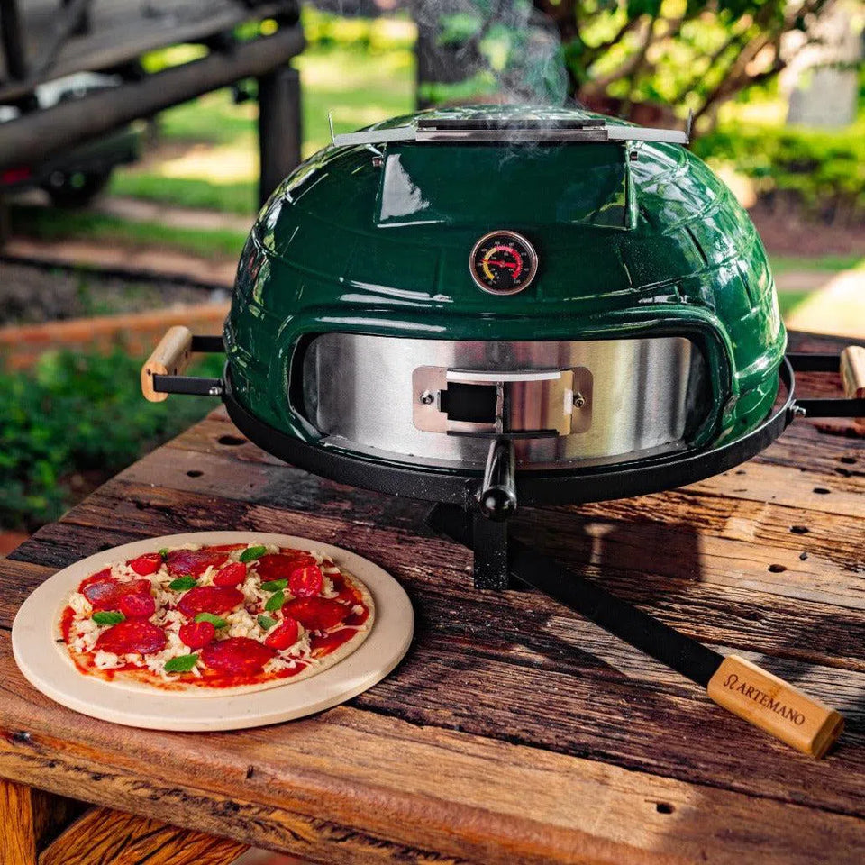 Forno De Pizza Kamado Portátil Verde Artemano Kamado Artemano – Let's ...