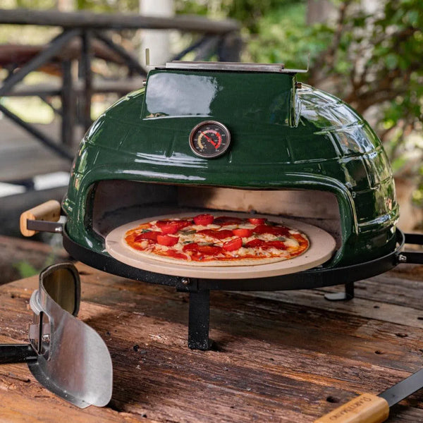 Forno de Pizza Kamado Portátil Verde Artemano