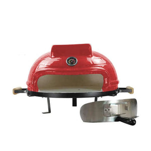 Forno de Pizza Kamado Portátil Vermelho Artemano