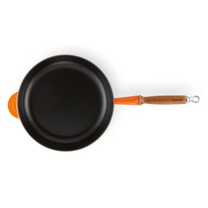 Frigideira Sauté com Cabo de Madeira 28cm Laranja Le Creuset