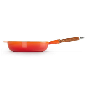 Frigideira Sauté com Cabo de Madeira 28cm Laranja Le Creuset