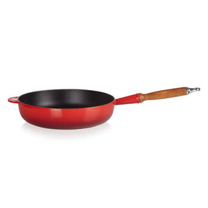 Frigideira Sauté com Cabo de Madeira 28cm Vermelho Le Creuset