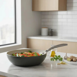 Frigideira Wok Zero Cinza 28cm Jomafe