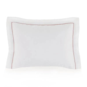 Fronha Avulsa Baby Dolce 100% Algodão Egípcio Branco / Rosa Trussardi