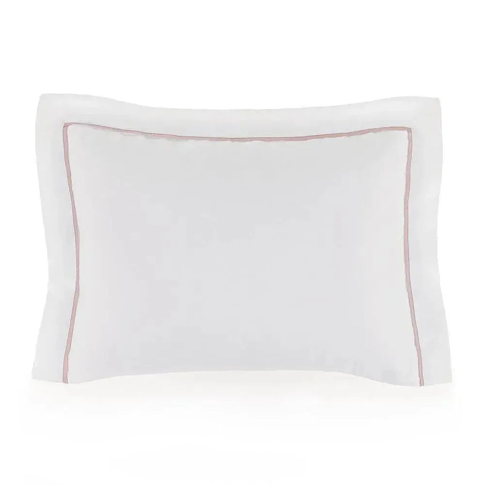 Fronha Avulsa Baby Dolce 100% Algodão Egípcio Branco / Rosa Trussardi