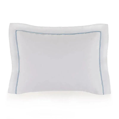 Fronha Avulsa Baby Dolce 100% Algodão Egípcio Branco / Soft Blue Trussardi