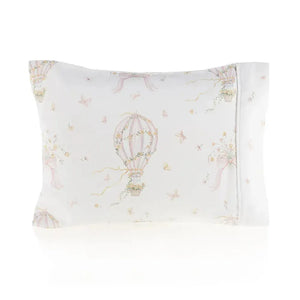 Fronha Avulsa Baby Felice 100% Algodão Egípcio Branco / Rosa Trussardi