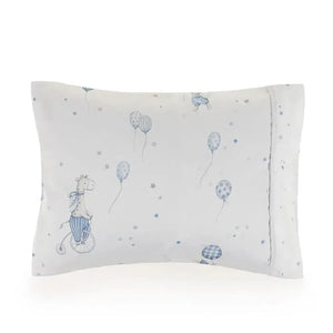 Fronha Avulsa Baby Incanto 100% Algodão Egípcio Branco / Azul Trussardi