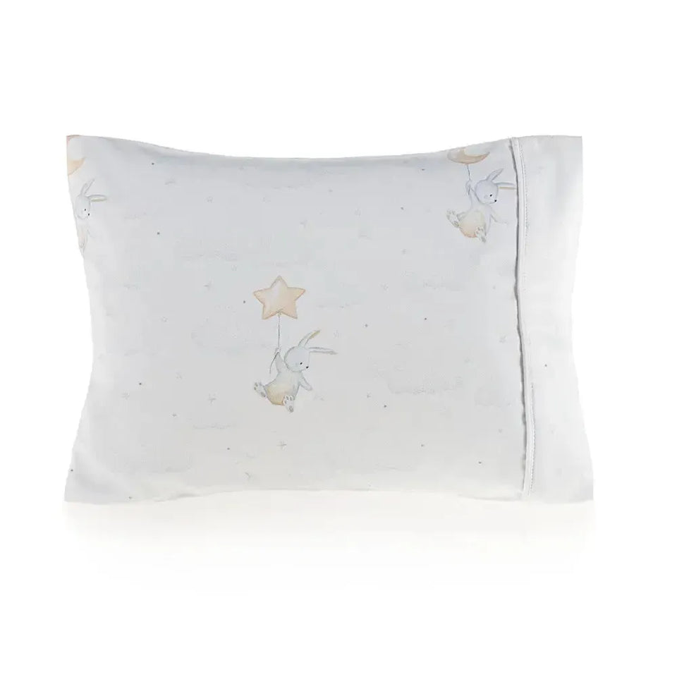 Fronha Avulsa Baby Luna 100% Algodão Egípcio Branco Trussardi