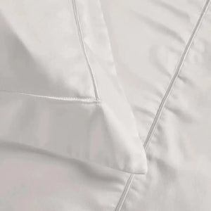 Fronha Dominicani 600 Fios Cetim 100% Algodão Egípcio Branco 50x70cm Trussardi