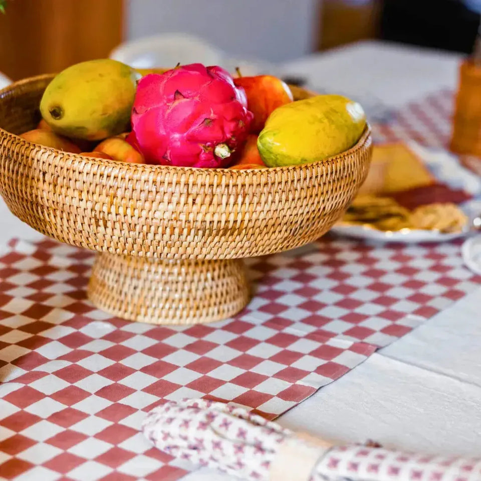 Fruteira em Rattan Bahali 30x17cm