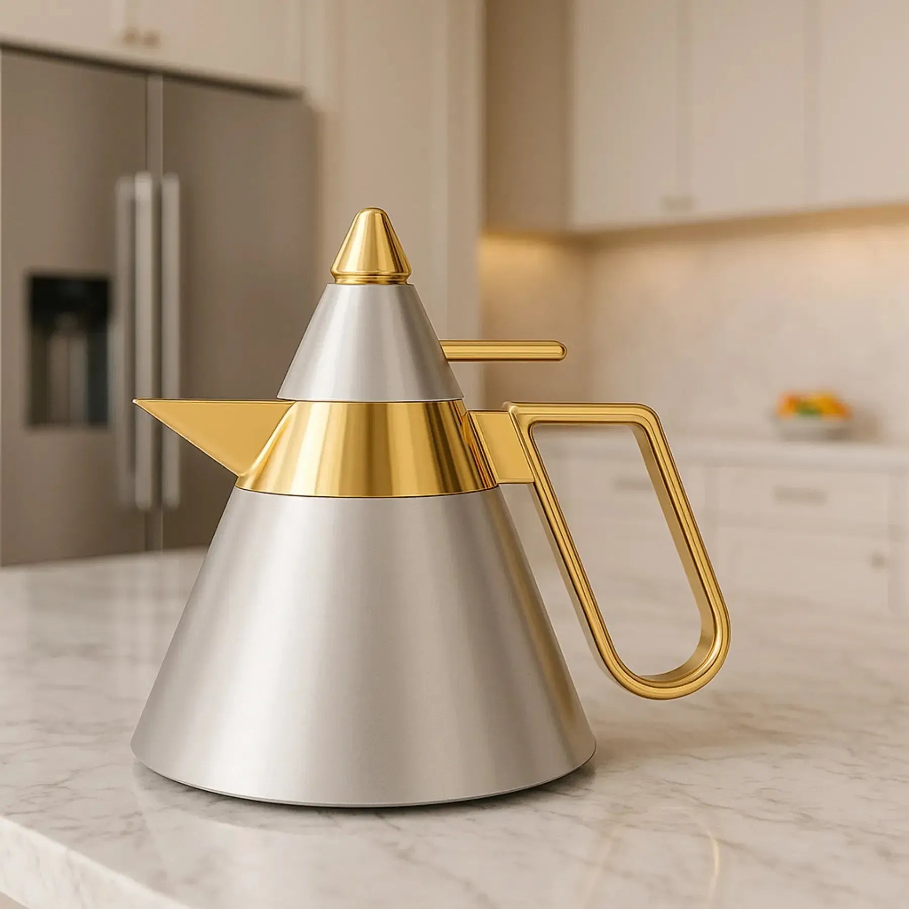 Garrafa Térmica Inox Nara Branca / Dourada 790ml Tuut – Let's Eat It