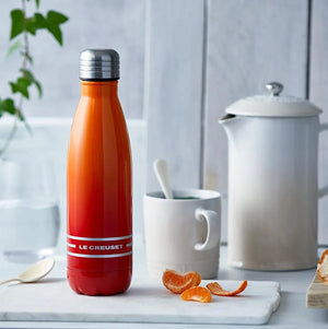 Garrafa de Hidratação Aço Inox Laranja 500ml Le Creuset