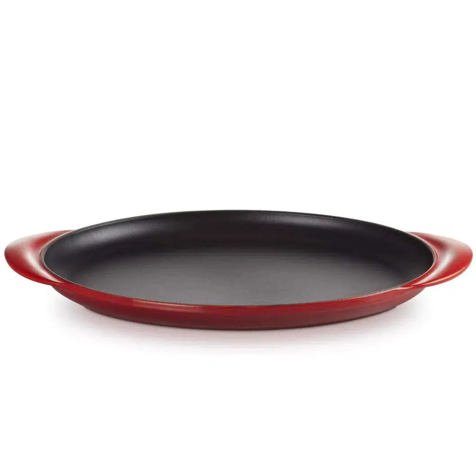 Grelha Lisa Oval Tradicional Vermelha 31cm Le Creuset