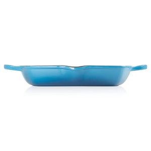 Grelha Quadrada Funda Signature Azul Marseille 30cm Le Creuset