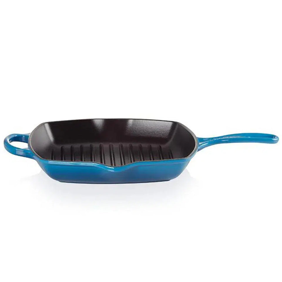 Grelha Quadrada Signature Azul Marseille 26cm Le Creuset