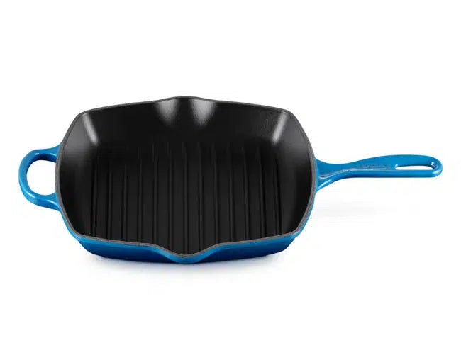 Grelha Quadrada Signature Azure Blue 26cm Le Creuset