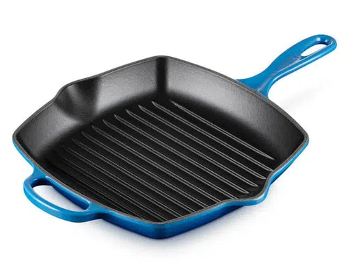 Grelha Quadrada Signature Azure Blue 26cm Le Creuset