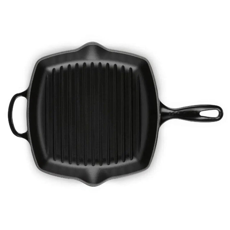 Grelha Quadrada Signature Black Onyx 26cm Le Creuset